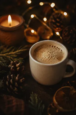 Warm Golden Coffee Cup Bokeh Background