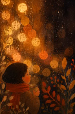 Warm Golden Bokeh Lights at Dusk