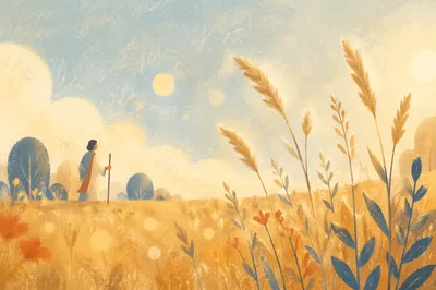 Warm Golden Bokeh Meadow Grass Background