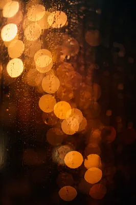 Warm Golden Bokeh Lights at Dusk