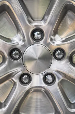 Brushed Silver Metal Industrial Wheel Texture