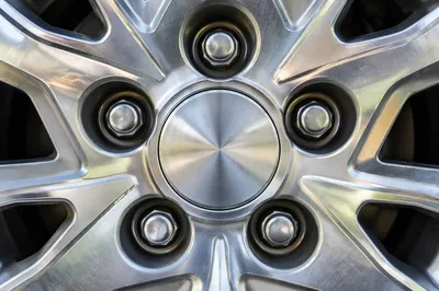 Brushed Silver Metal Industrial Wheel Texture