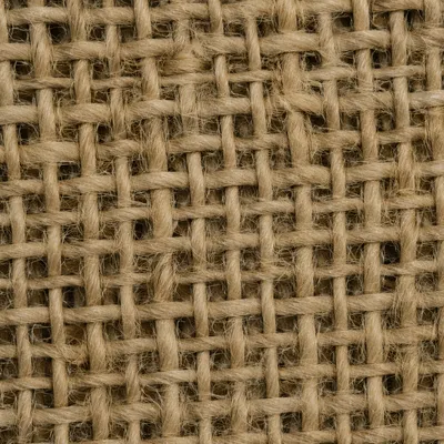 Rustic Burlap Jute Fabric Texture Background