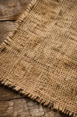 Rustic Burlap Jute Fabric Texture Background