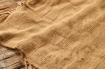 Rustic Burlap Jute Fabric Texture Background