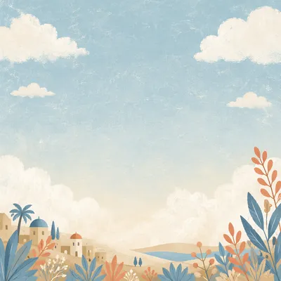 Peaceful Soft Blue Sky Background