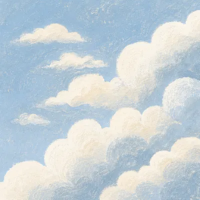 Peaceful Soft Blue Cloud Sky Background