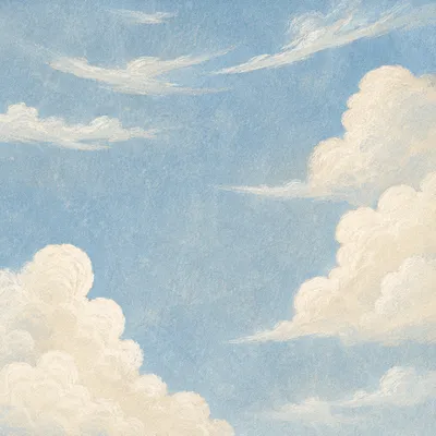 Peaceful Soft Blue Cloud Sky Background