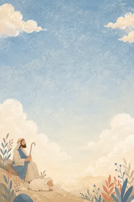 Peaceful Soft Blue Sky Background