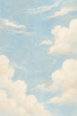 Serene Soft Blue Cloud Sky Background