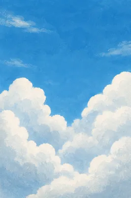 Peaceful Blue Sky with Soft Clouds