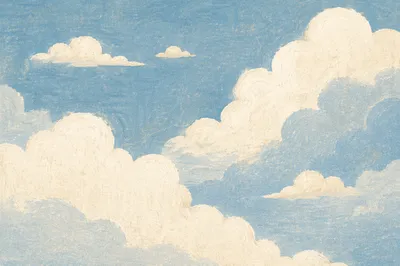 Peaceful Soft Blue Cloud Sky Background