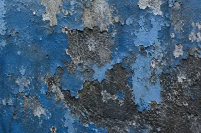 Weathered Blue Concrete Grunge Wall Background