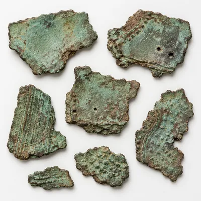 Aged Copper Patina Macro Texture