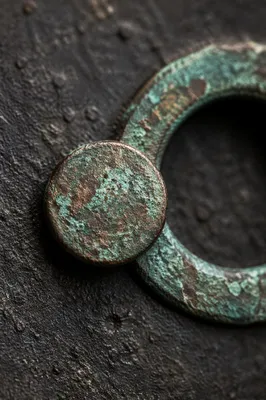 Aged Copper Patina Macro Texture