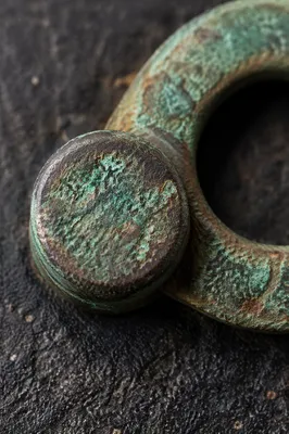 Aged Copper Patina Macro Texture