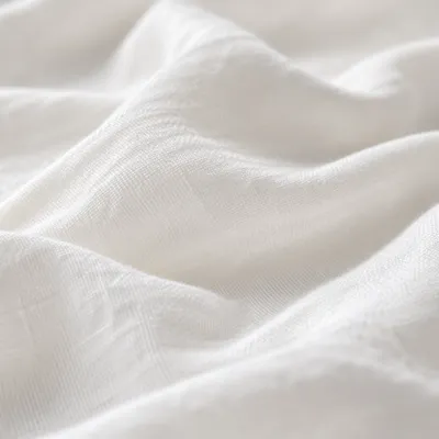 Soft White Cotton Folded Texture Background