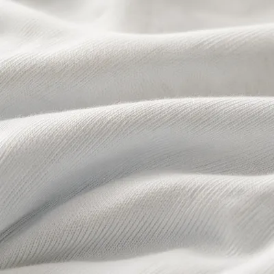 Soft White Cotton Fabric Fold Background