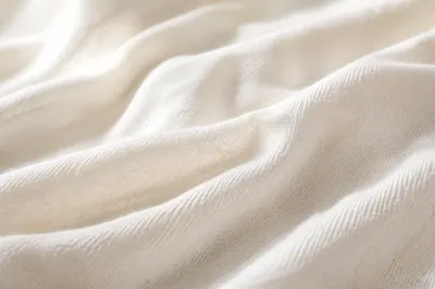 Soft White Cotton Fabric Fold Background