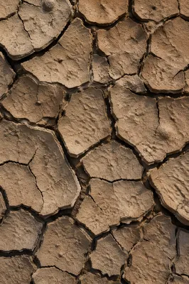 Cracked Desert Mud Texture Background