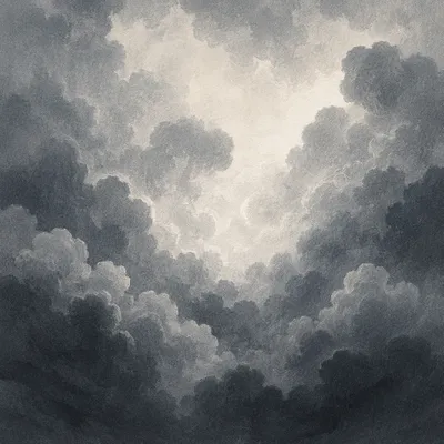 Dark Charcoal Storm Cloud Texture Background