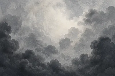Dark Charcoal Storm Cloud Background