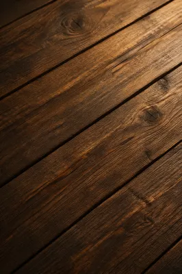 Rustic Dark Wood Texture with Warm Light