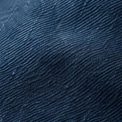 Macro Blue Denim Twill Fabric Texture