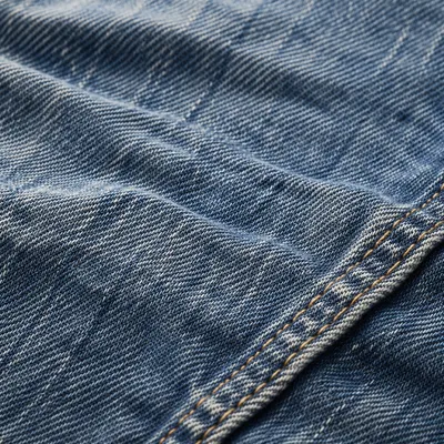 Blue Denim Texture with Soft Seam