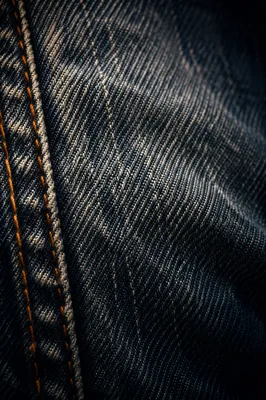 Moody Blue Denim Macro Texture
