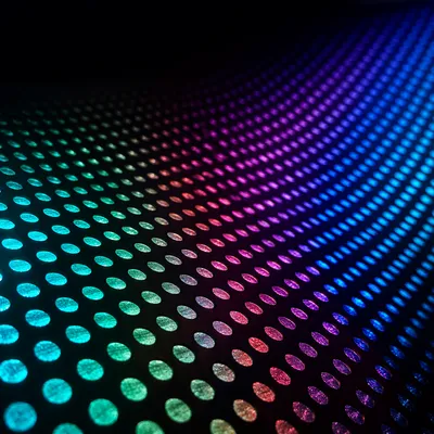 Neon Halftone Mesh Retro Abstract Background