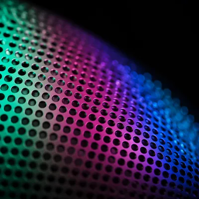 Neon Halftone Mesh Retro Abstract Background