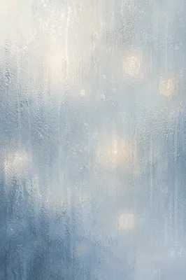 Frosted Glass with Blurred Winter Light