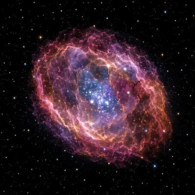 Purple Blue Galaxy Nebula Starfield Background