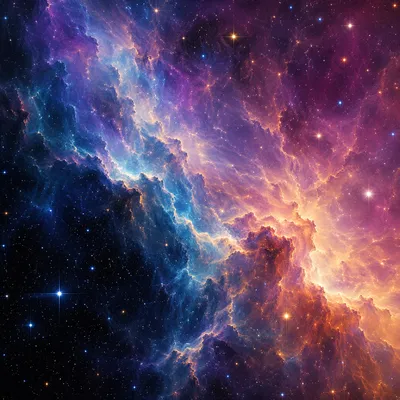 Purple Blue Galaxy Nebula Star Background