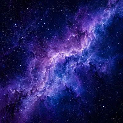 Purple Blue Nebula Starfield Background