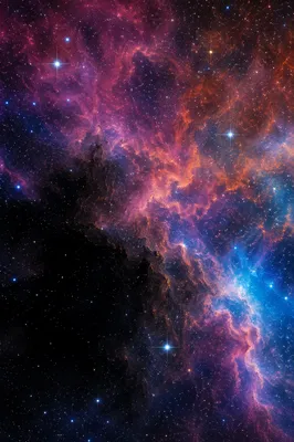 Purple Blue Galaxy Nebula Starfield Background