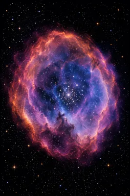 Purple Blue Galaxy Nebula Starfield Background