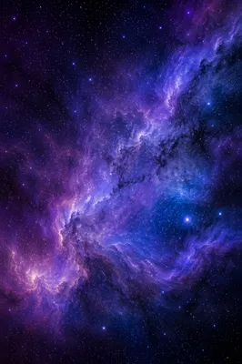 Purple Blue Galaxy Nebula Star Background