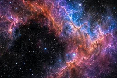 Purple Blue Galaxy Nebula Star Background