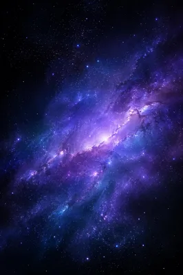 Purple Blue Galaxy Nebula Star Background
