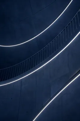 Minimal Blue Geometric Architectural Background