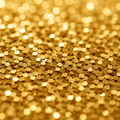 Golden Glitter Confetti Celebration Background