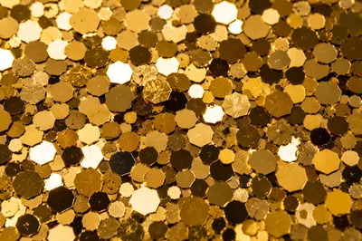 Golden Glitter Confetti Celebration Background