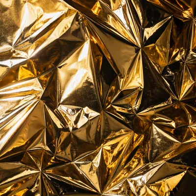 Crinkled Gold Foil Luxury Texture
