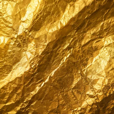Crinkled Gold Foil Luxury Background Texture