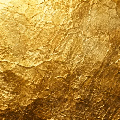 Luxurious Crinkled Gold Foil Texture Background