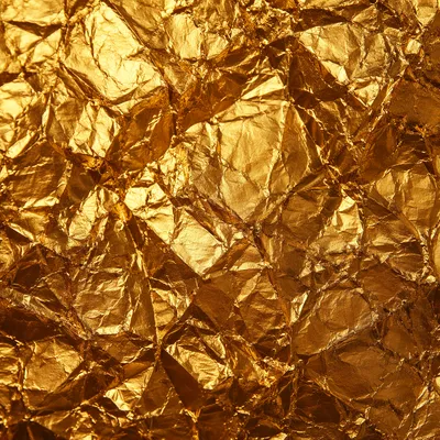 Crinkled Gold Foil Luxury Background Texture
