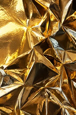 Luxurious Crinkled Gold Foil Texture