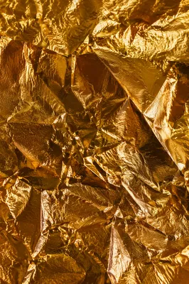 Luxurious Crinkled Gold Foil Texture